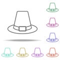 Hat, Autumn icon. Elements of Thanksgiving day in multi color style icons. Simple icon for websites, web design, mobile app, info Royalty Free Stock Photo