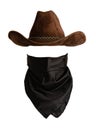 Hat and bandanna Royalty Free Stock Photo