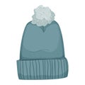 hat beanie color icon vector illustration Royalty Free Stock Photo