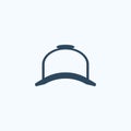 Line baseball cap, hat icon. Royalty Free Stock Photo