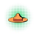 Hat icon in comics style Royalty Free Stock Photo