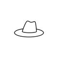 hat icon. Element of simple icon for websites, web design, mobile app, info graphics. Thin line icon for website design and develo Royalty Free Stock Photo