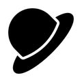 Hat vector glyph flat icon