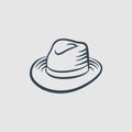 The hat illustration logo