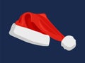 Hat of Santa Claus Closeup Vector Illustration Royalty Free Stock Photo