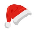 Hat of Santa Claus Closeup Vector Illustration Royalty Free Stock Photo