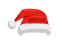 Hat of Santa Claus Closeup Vector Illustration Royalty Free Stock Photo