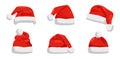 Hat of Santa Claus Closeup Vector Illustration Royalty Free Stock Photo