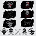 hat set on flags and icons