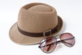 Hat & sunglasses Royalty Free Stock Photo