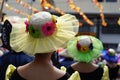 Hat used by the group of carnival dancers along the road