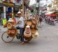 Hat vendor in Hanoi, vietnam.