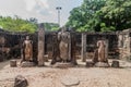 Hatadage, ancient relic shrine in the city Polonnaruwa, Sri Lan Royalty Free Stock Photo