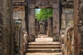 Hatadage is an ancient relic shrine in the city of Polonnaruwa, Sri Lanka Royalty Free Stock Photo