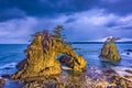 Hatago Iwa Rock in Japan Royalty Free Stock Photo