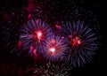 Hatch Beauchamp Firework Display Royalty Free Stock Photo