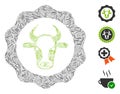 Hatch Beef Certificate Icon Vector Mosaic