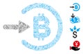 Hatch Bitcoin Income Icon Vector Mosaic