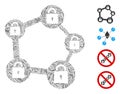 Hatch Blockchain Network Icon Vector Mosaic Royalty Free Stock Photo
