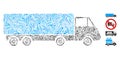 Hatch Cargo Wagon Icon Vector Collage