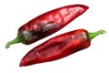 Ripening red hatch chile Royalty Free Stock Photo