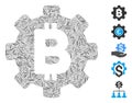 Hatch Collage Bitcoin Development Gear Icon