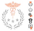 Hatch Collage Caduceus Logo Icon