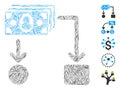 Hatch Collage Cashflow Icon