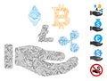 Hatch Collage Cryptocurrency Investment Hand Icon
