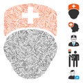 Hatch Collage Doctor Head Icon