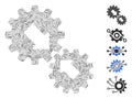 Hatch Collage Integration Gears Icon