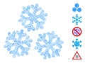 Hatch Collage Snow Icon