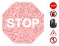 Hatch Collage Stop Sign Icon
