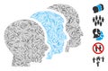 Hatch Collage User Group Icon Royalty Free Stock Photo