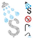 Hatch Money Shower Icon Vector Mosaic