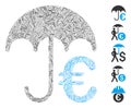 Hatch Mosaic Euro Umbrella Icon