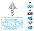 Hatch Send Banknotes Icon Vector Collage