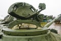 Hatch on turret of T-72 tank Royalty Free Stock Photo