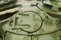 Hatch on turret of T-72 tank Royalty Free Stock Photo