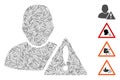 Hatch User Error Icon Vector Mosaic
