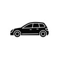 Hatchback black glyph icon