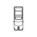 hatchback icon. Element of Transport view from above for mobile concept and web apps icon. Outline, thin line icon for website