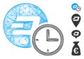 Hatched Dash Credit Counter Vector Mesh