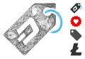 Hatched Dash Token Vector Mesh