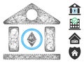 Hatched Ethereum Corporation Building Vector Mesh Royalty Free Stock Photo