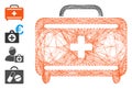 Hatched First Aid Toolkit Vector Mesh