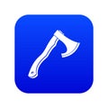 Hatchet icon digital blue