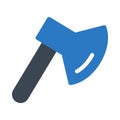 hatchet vector.glyph color icon Royalty Free Stock Photo