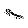 hatchlings silkworm glyph icon vector illustration