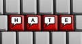 Hate concept online Royalty Free Stock Photo